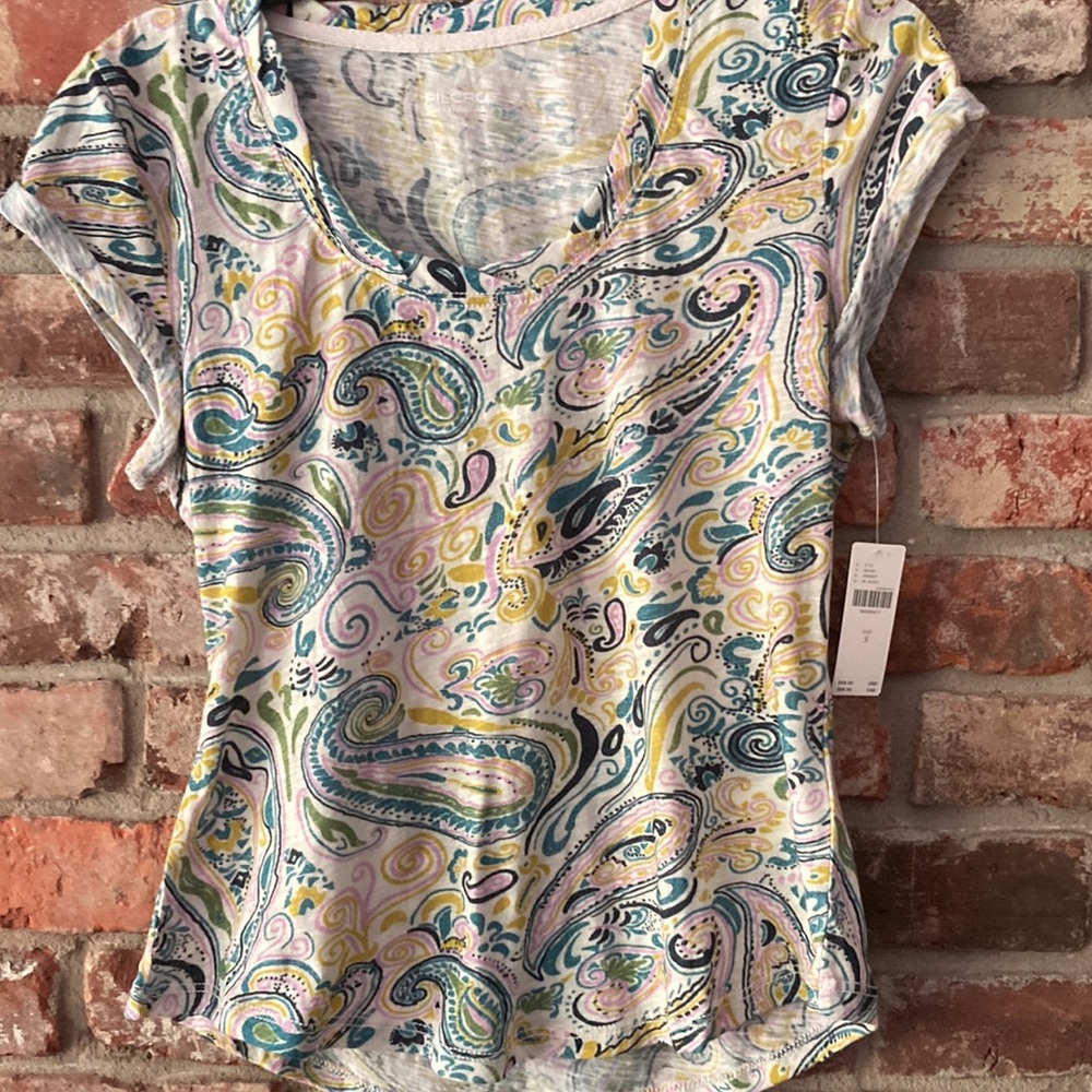 Anthropologie Multi-Color Tee S